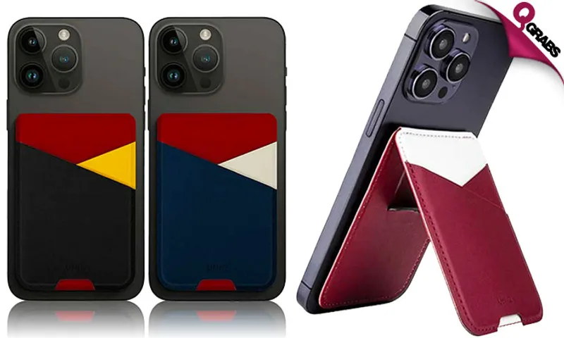 Flip & View Adhesive Phone Wallet Stand!